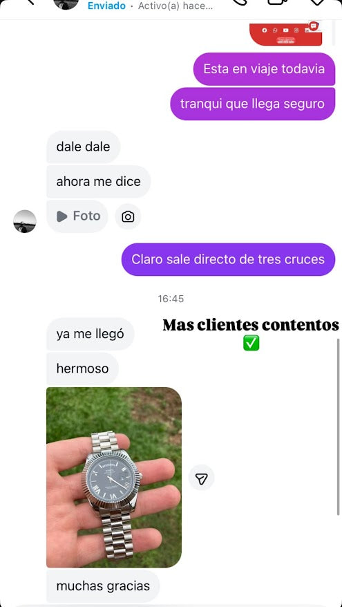 Captura de reseña de cliente 2